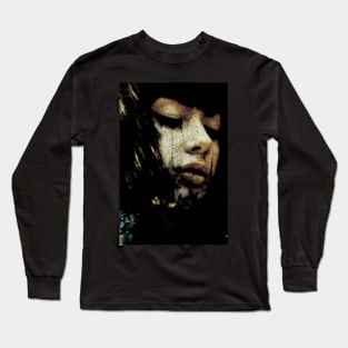 Beautiful girl. Pale skin, some yellow. Dark, horror like. Fantasy. Long Sleeve T-Shirt